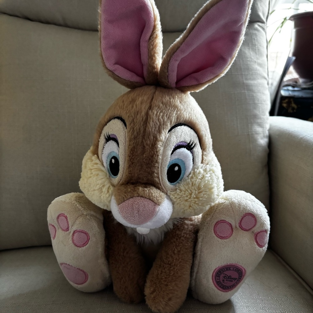 Disney Store Exclusive Bambi Miss Bunny Thumper Girlfriend Plush 14"